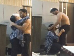 wife kissing and blowing dick of husband at