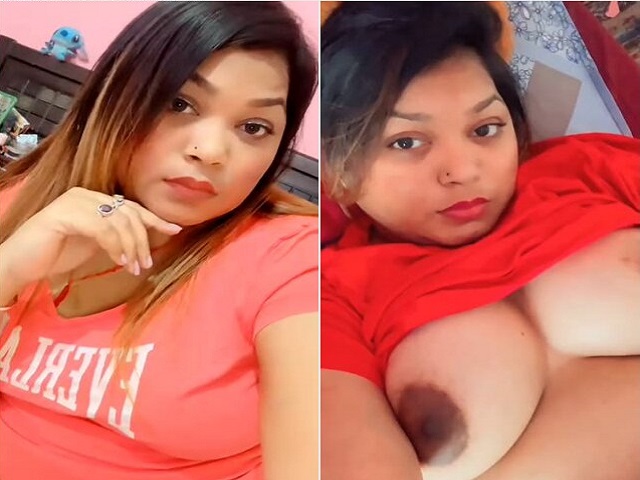 Punjabi beautician shows big boobs on selfie