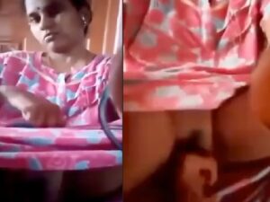 neighbor aunty in nighty gets pussy fingered by