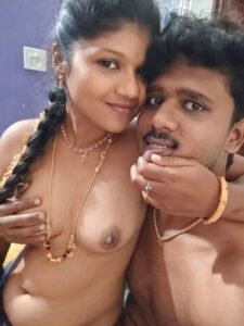 newly married Tamil couple naked selfies before