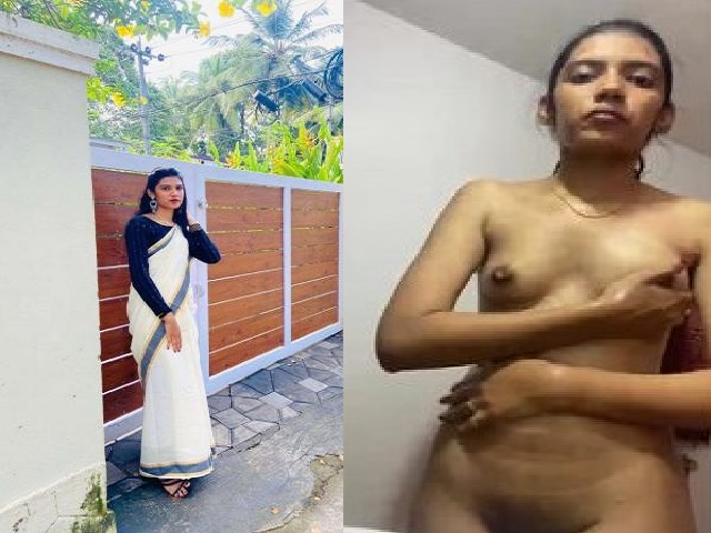 small boobs mallu GF nude bath viral video