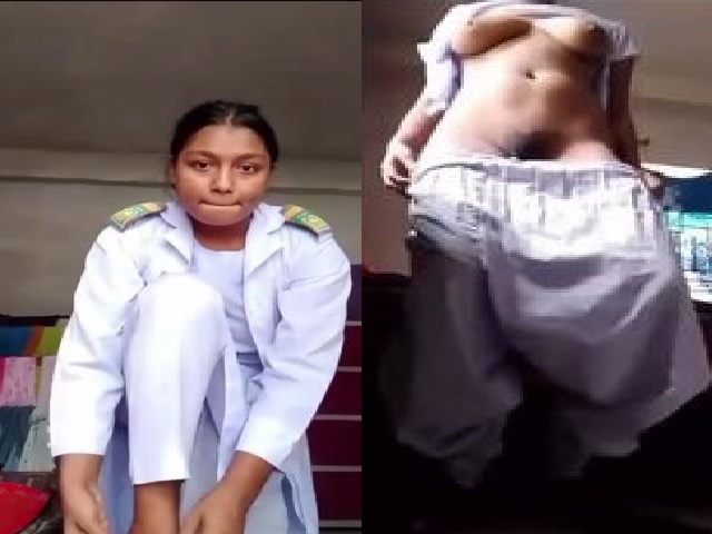Bengali University girl showing virgin hairy