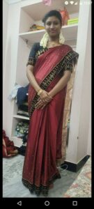 homely Tamil wife boobs showing romance with
