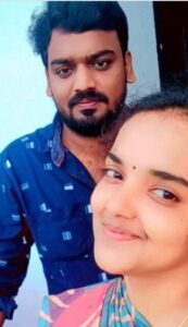 small boobs Tamil GF showing topless body in